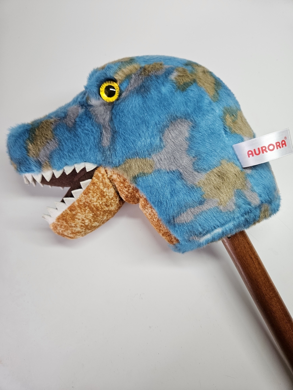 Aurora Giddy-Up Friends 37" Trex Plush T-Rex Dinosaur Wooden Hobby Horse Toy